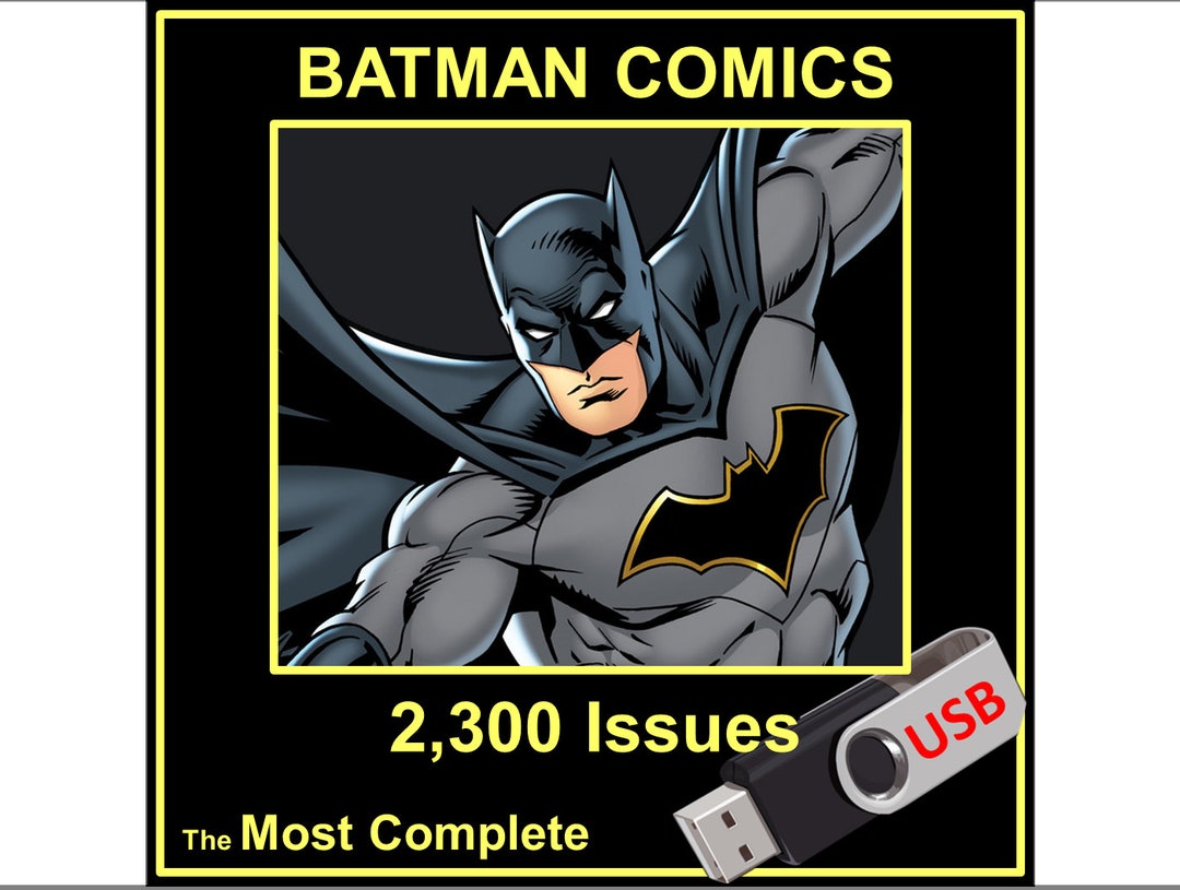 bunke Bred rækkevidde Fremhævet Batman Comics: 2300 Issues in CBR Format USB Flash Drive - Etsy