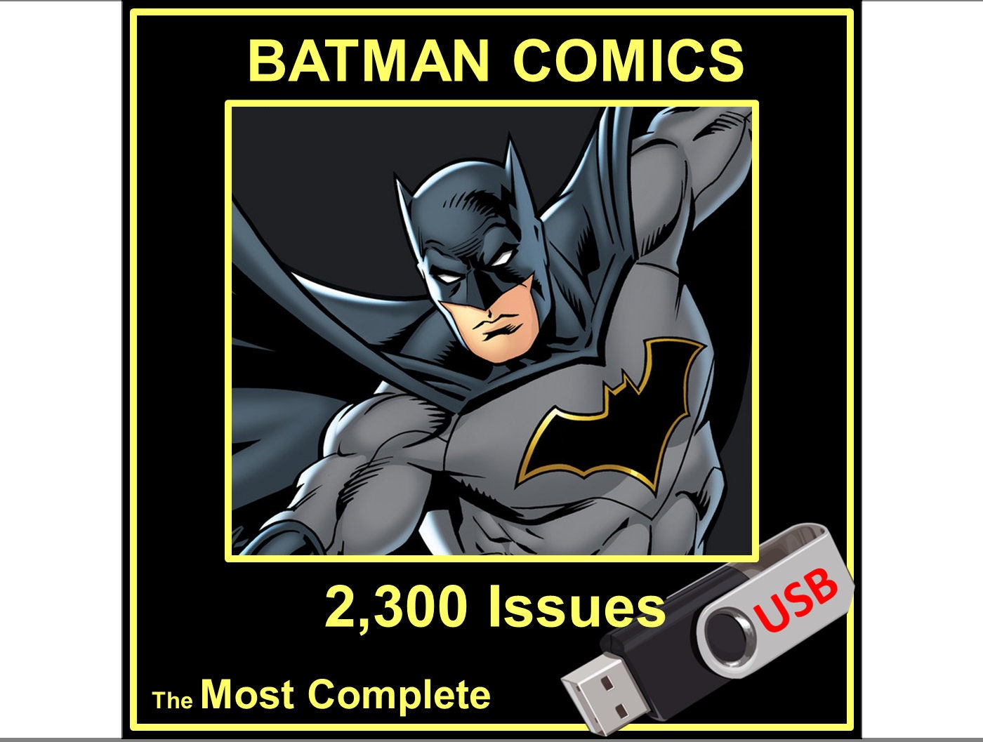 Batman Comics: 2300 números en formato CBR Unidad flash USB - Etsy México