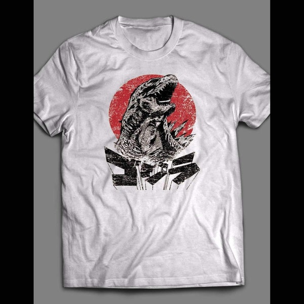 Vintage Godzilla Japanese Art T Shirt Tee