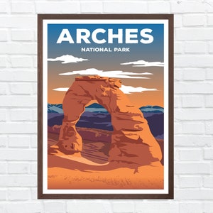 Arches National Park Poster | Arches Wall Art Print