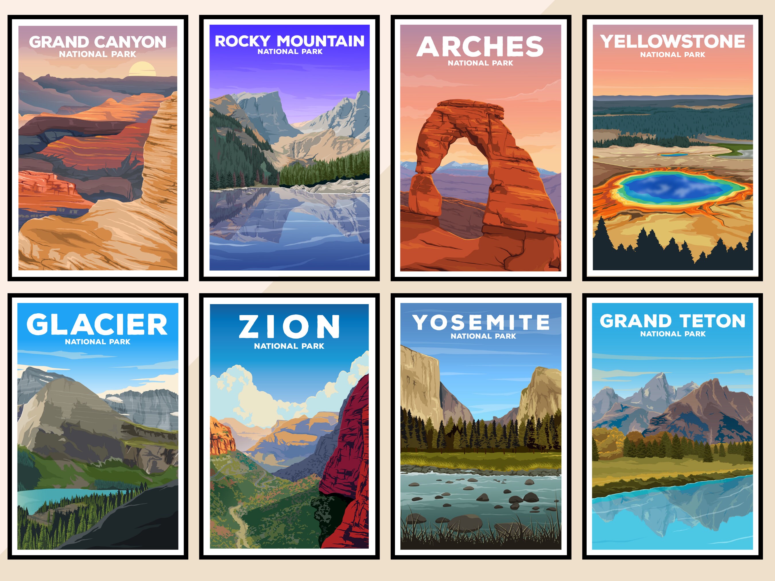 Discover Parc National Des Glaciers Poster