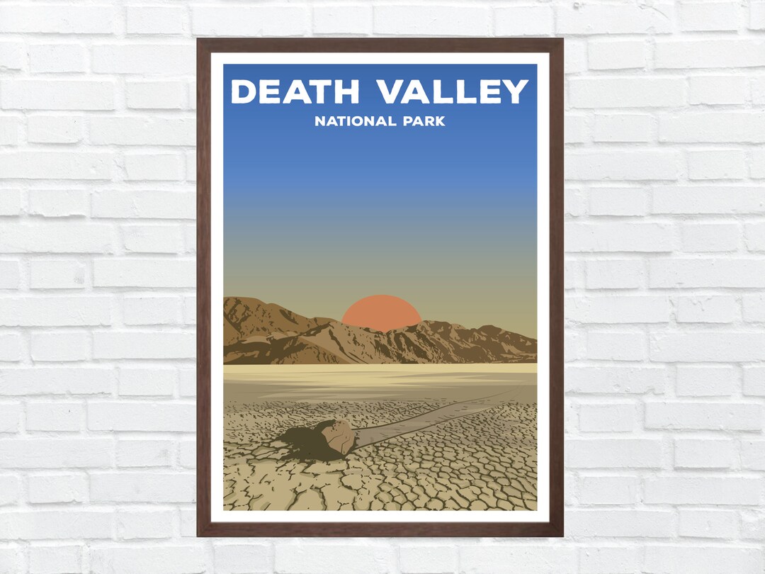 Death Valley National Park Poster Death Valley Wall Art Etsy
