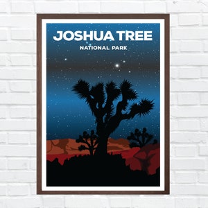 Joshua Tree National Park Poster | Joshua Tree Wall Art Print