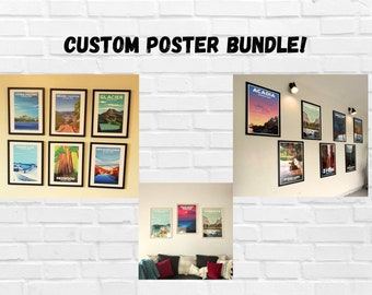Custom order for Anthony - 12 poster bundle!