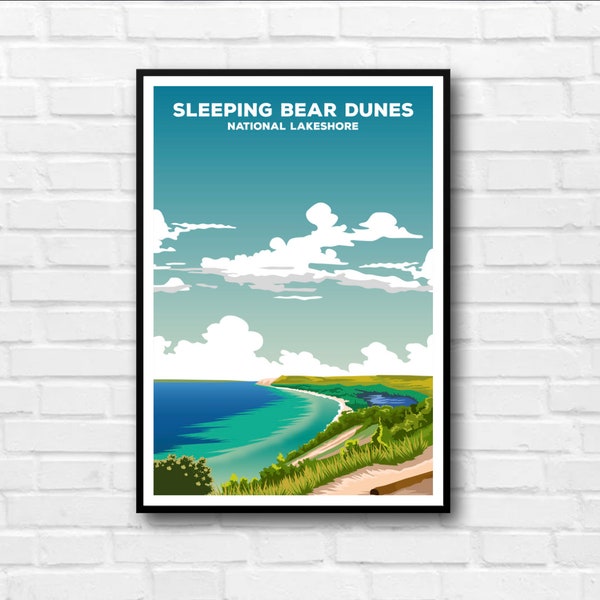 Sleeping Bear Dunes National Lakeshore Poster | National Park Wall Art Prints