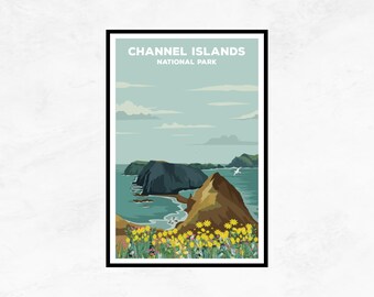 Channel Islands National Park Poster: Minimalist Travel Art