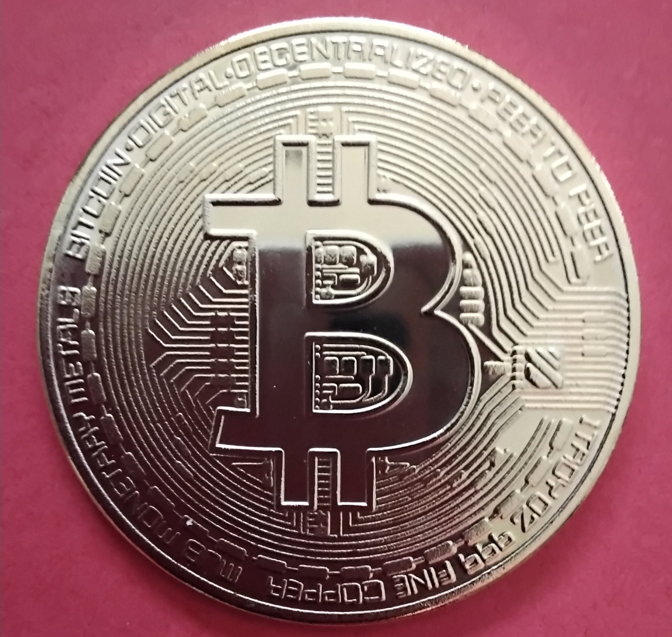 Bitcoin, Coin 24k Plate - Etsy
