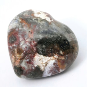 Rare Natural Ocean Jasper Heart | Ocean Jasper Heart| Ocean Jasper| Jasper Heart| Crystal Heart