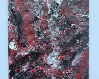 Negro, rojo y blanco abstracto (texturizado)