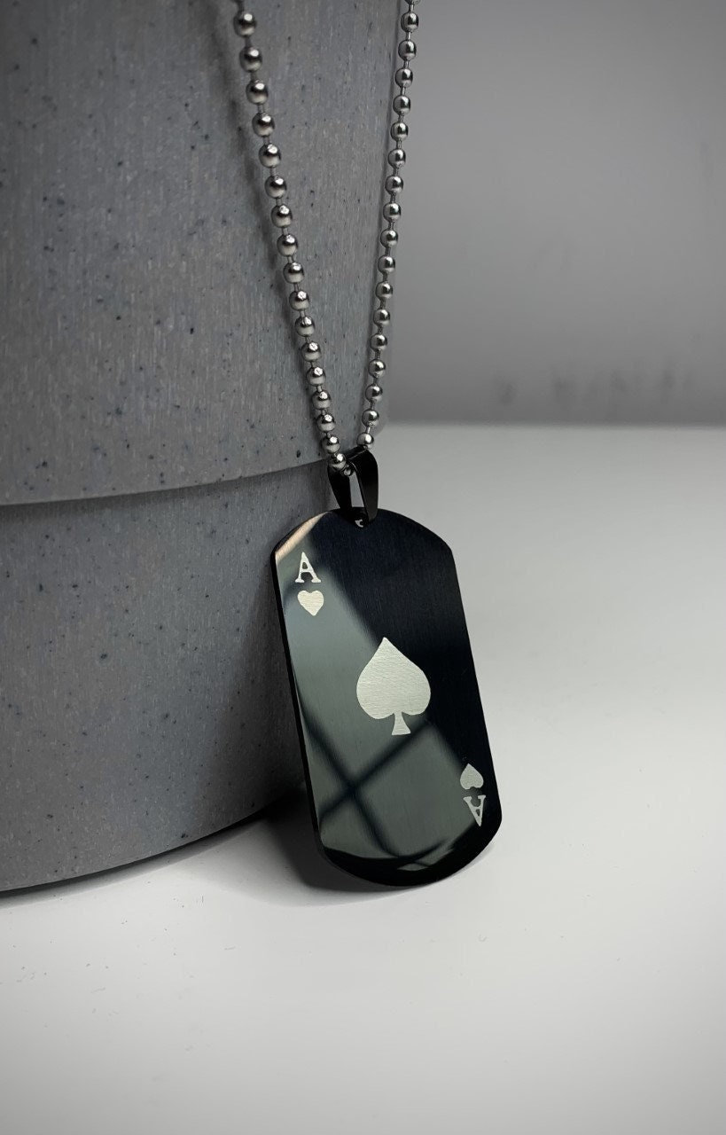 Ace of Spades Necklace Etsy