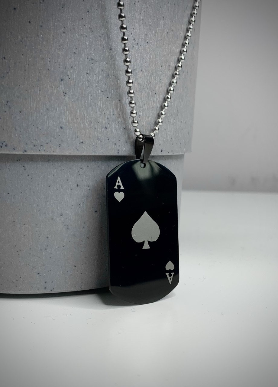 Ace of Spades Necklace Etsy