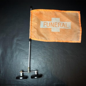 Funeral Procession Flag with Magnet