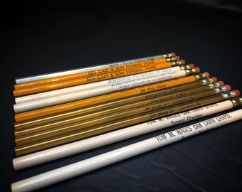 Vintage Funeral Home Marketing Pencils