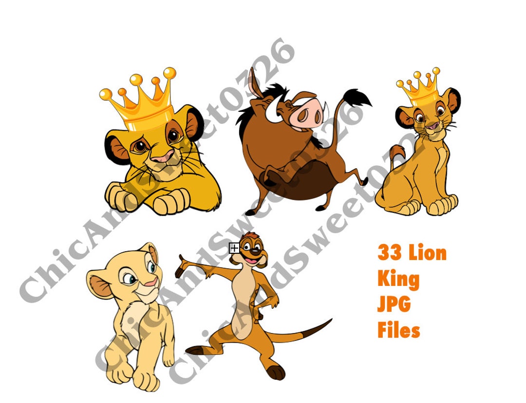 Lion JPG Simba Crown Etsy