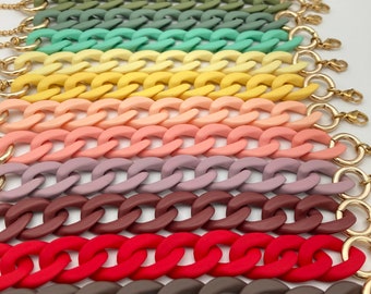 Bracelets maillons mat (opaque)