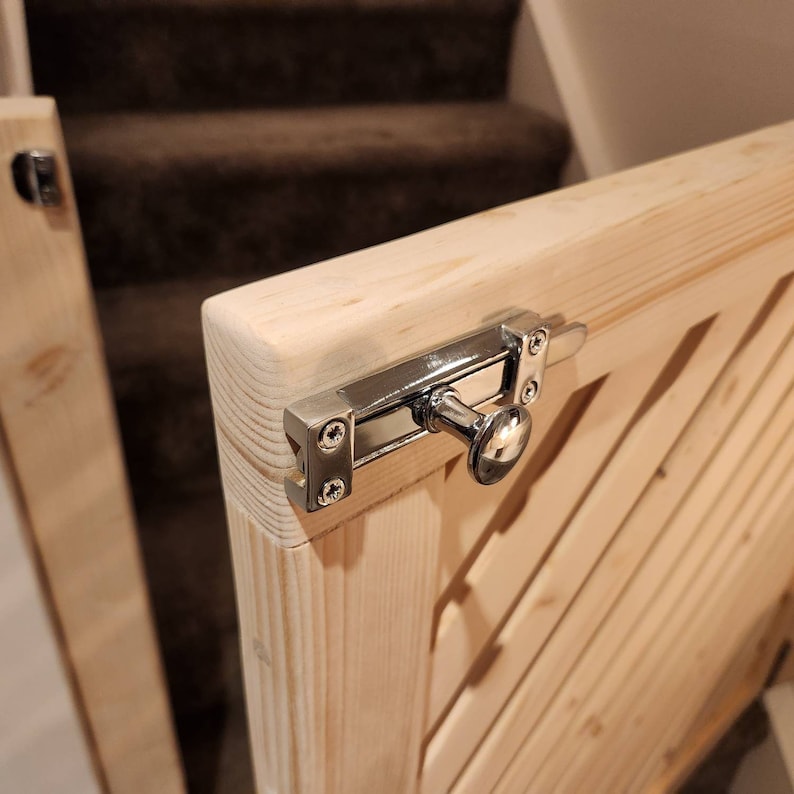 Premium Wooden Stair Gate Etsy UK