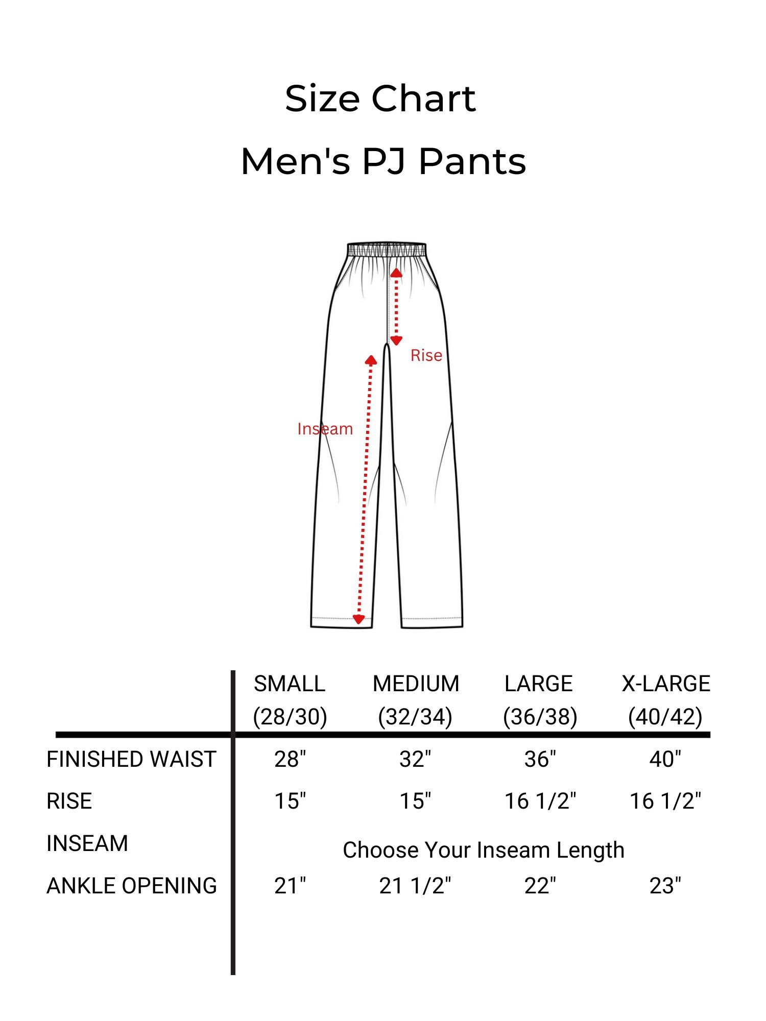 Blue Plaid Organic Flannel Pajama Pants Men Christian Clothing Handmade