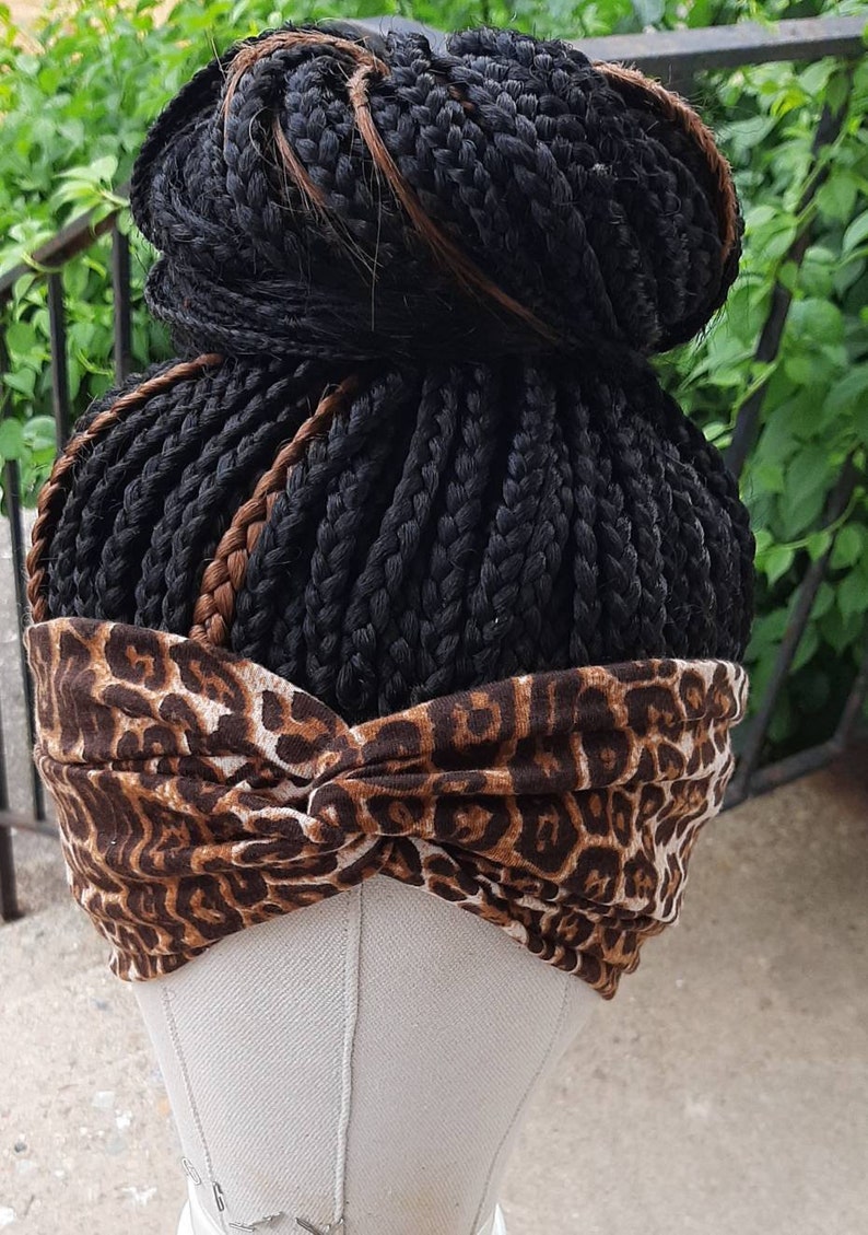 Braided bun updo wig, headband wig, hairloss wig, alopecia wig, braided wigs for black women, headband wigs for black women. immagine 4