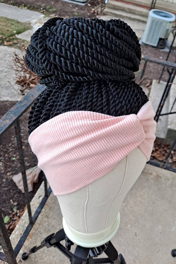Senegalese Twist Updo Headband Wig: Braided Bun, Hair Loss Solution