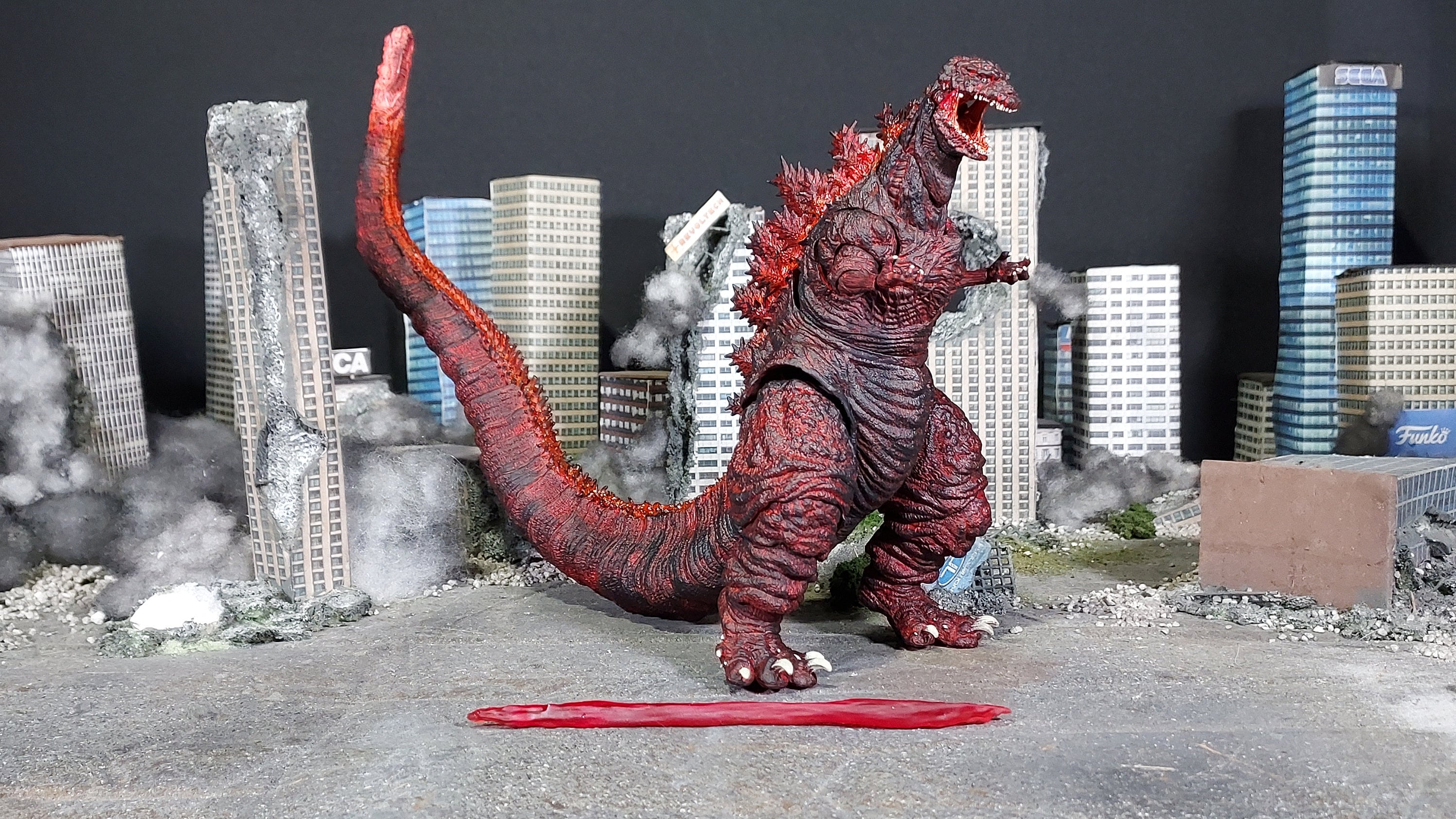 Custom SH Monsterarts Shin Godzilla (2016) Figure W/ Custom