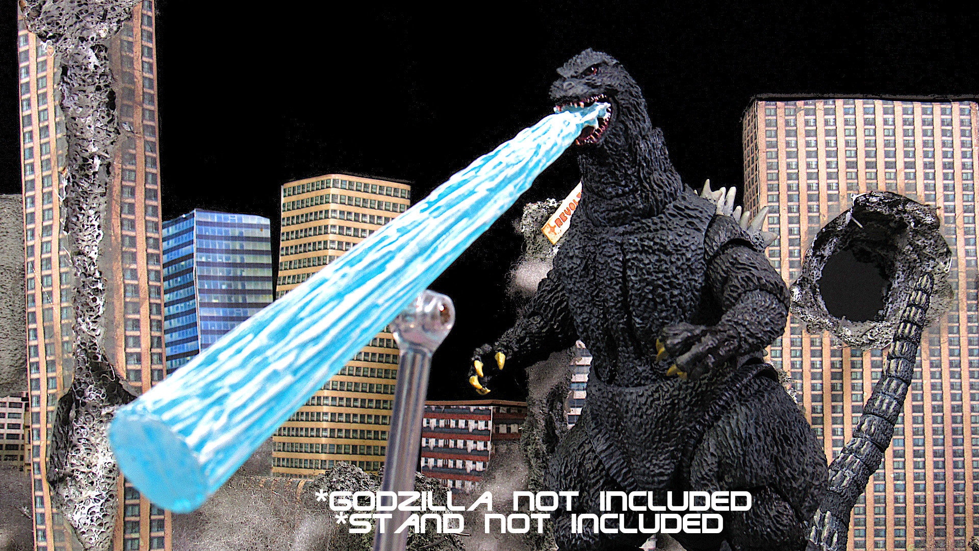 Godzilla Movie Destruction City With Godzilla And MUTO (8 Legged