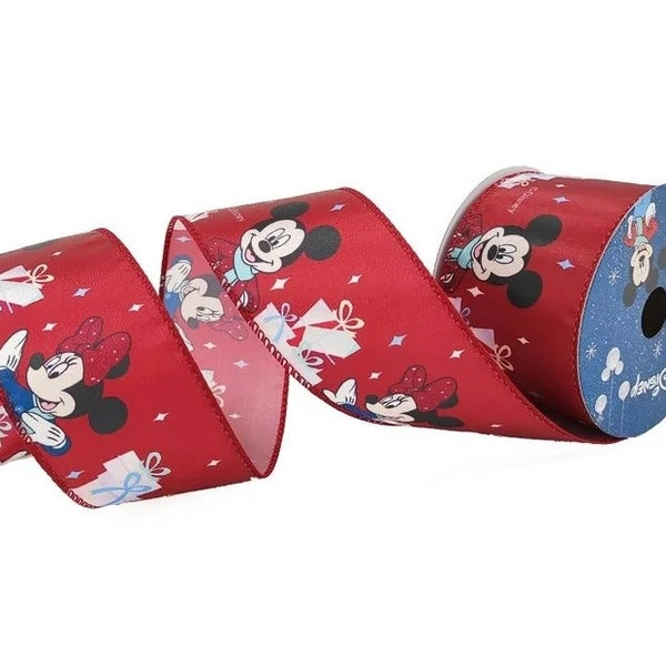 Mickey Mouse Wired Ribbon - Etsy