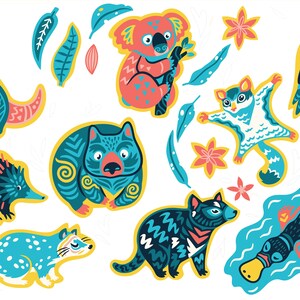 Australian Native Animals Artwork - Digital Download