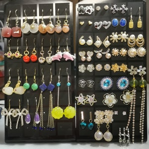 Choose Your Own 4x Pack of Earrings - Everyday Earrings - Jade, Agate, Fritillary, Pearl, Tourmaline And More - AmylieDesigns