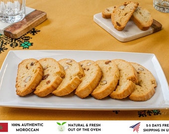 MOROCCAN COOKIES, ALMOND Cookies, Twice Baked Cookies, Delicious Moroccan Chocolate And Cocoa Fekkas, Regular Moroccan Fekkas