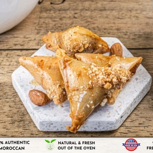 HANDMADE Briwat,Savor Morocco Artisanal Sweet Creations, MOROCCAN BRIOUAT, Moroccan Pastry, Irresistible Indulgence