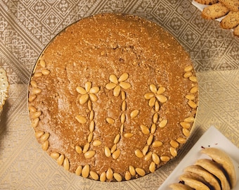 Sellou marroquí: caja de regalo de postre de almendras y sésamo