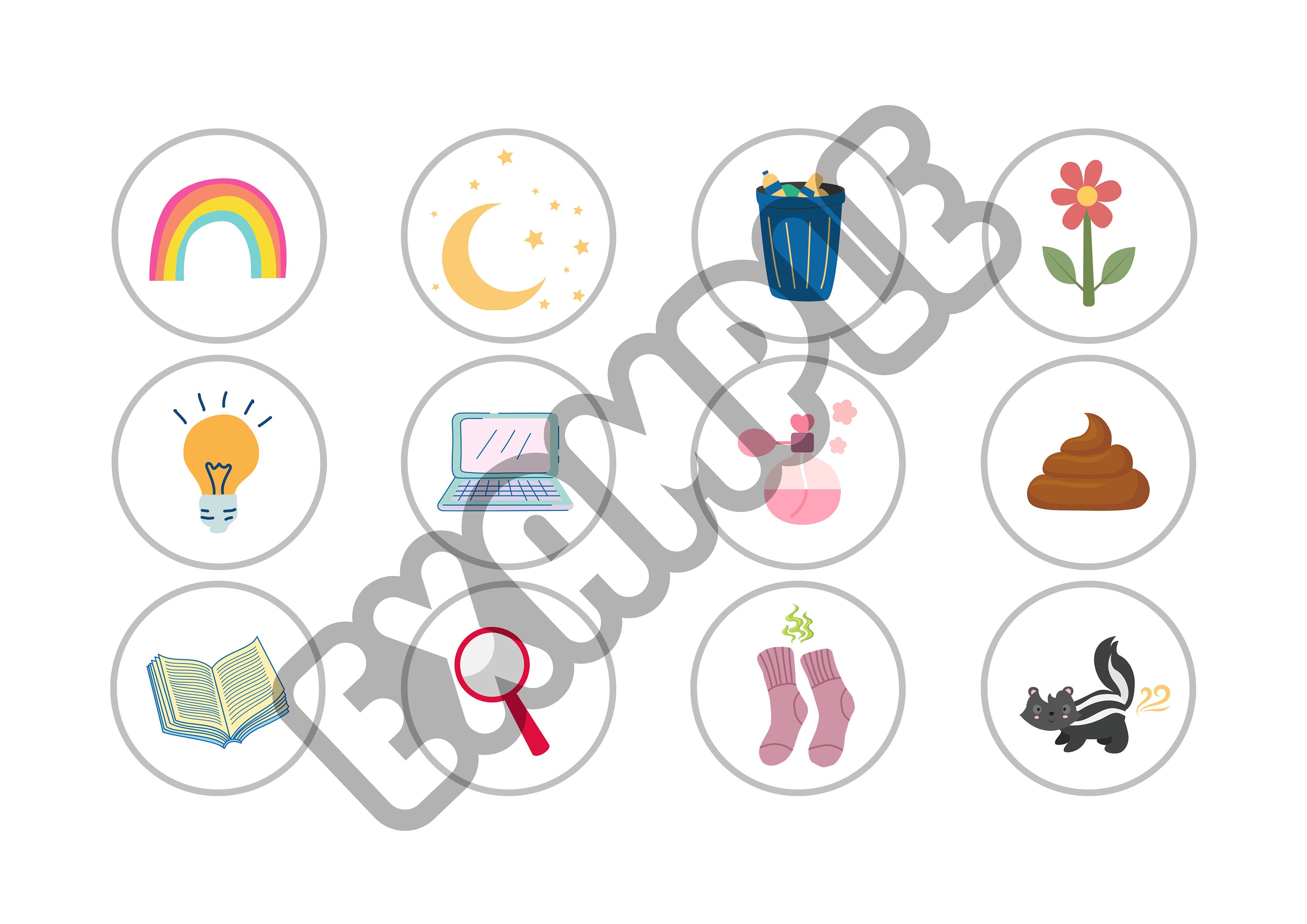 FIVE SENSES Sorting Activity Printable 5 Senses Sorting Educational ...