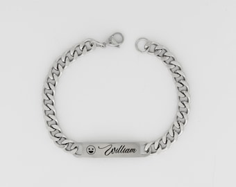 Personalized Gift, Everyday Bracelet, Birthday Present For Her, Engraved Name Bracelet, Minimalist Name Jewelry, and Custom Name  Bracelet