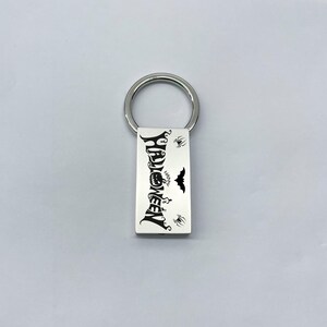 Personalized Silver Keychain - Custom Engraved Photo, Text, Message, Name Keyring Gift