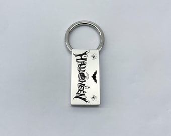Personalized Silver Keychain - Custom Engraved Photo, Text, Message, Name Keyring Gift