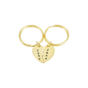 Spli heart keychain, half heart keychain