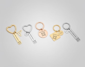Personalized QR Code Keychain – Audio, Music, Soundwave, Voice Message Gift, Custom Stainless Steel Keyring
