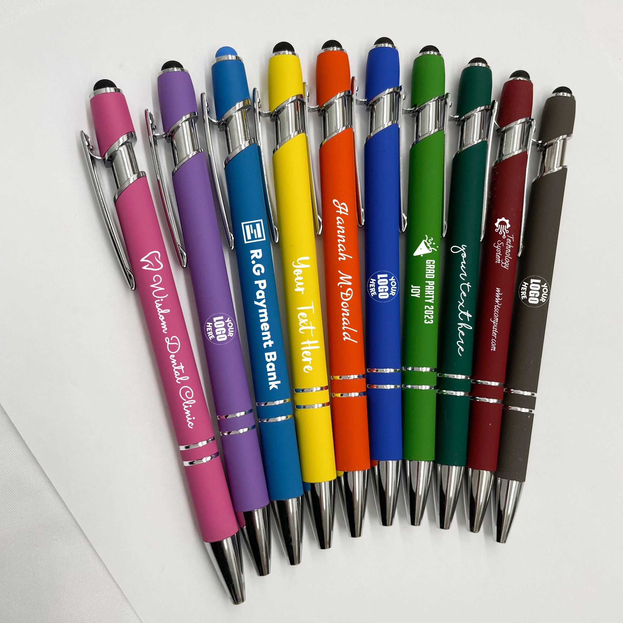 Personalized Stylus Pen – Custom Logo, Engraved Bulk Pens for Business ...