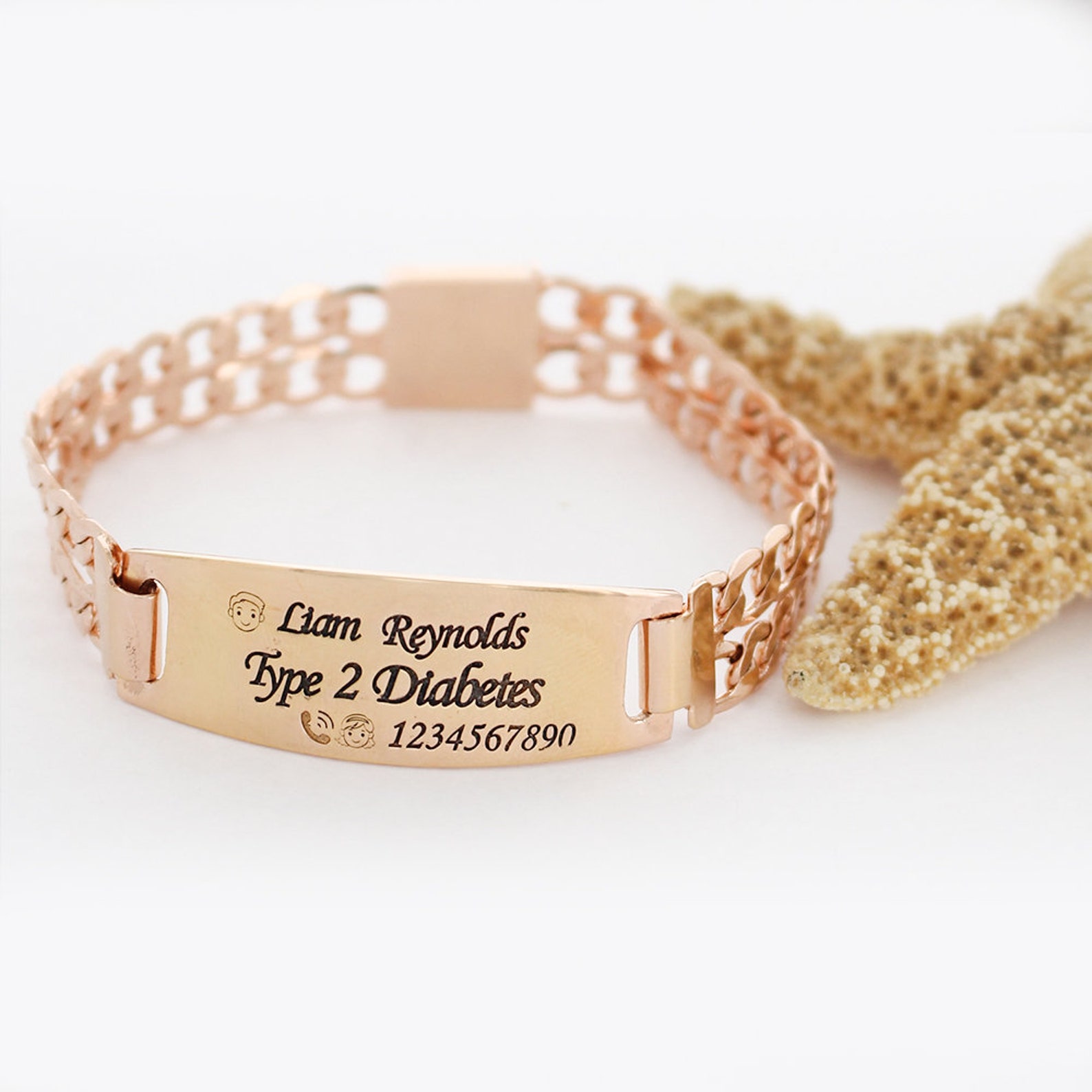 Medical ID Bracelet Autism Bracelet for Kids Diabetic Etsy