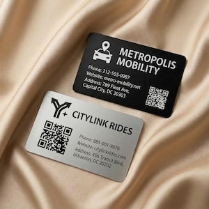 Personalized Metal Wallet Card Insert, Custom Song QR Code Card
