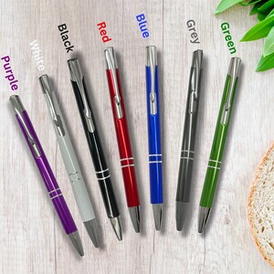 Custom Engraved Ballpoint Pen, Personalized Name Pens, Corporate Event Gifts, Advertising Metallic Pen, Marketing Business, Promote Brand