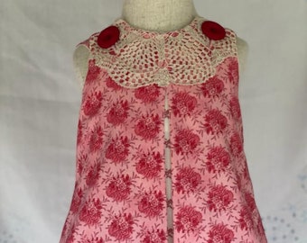 Floral vintage dress, AU size 0, 6-12 months