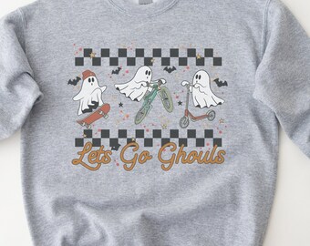 Lets Go Ghouls Youth Sweatshirt: Spooky Halloween Crewneck