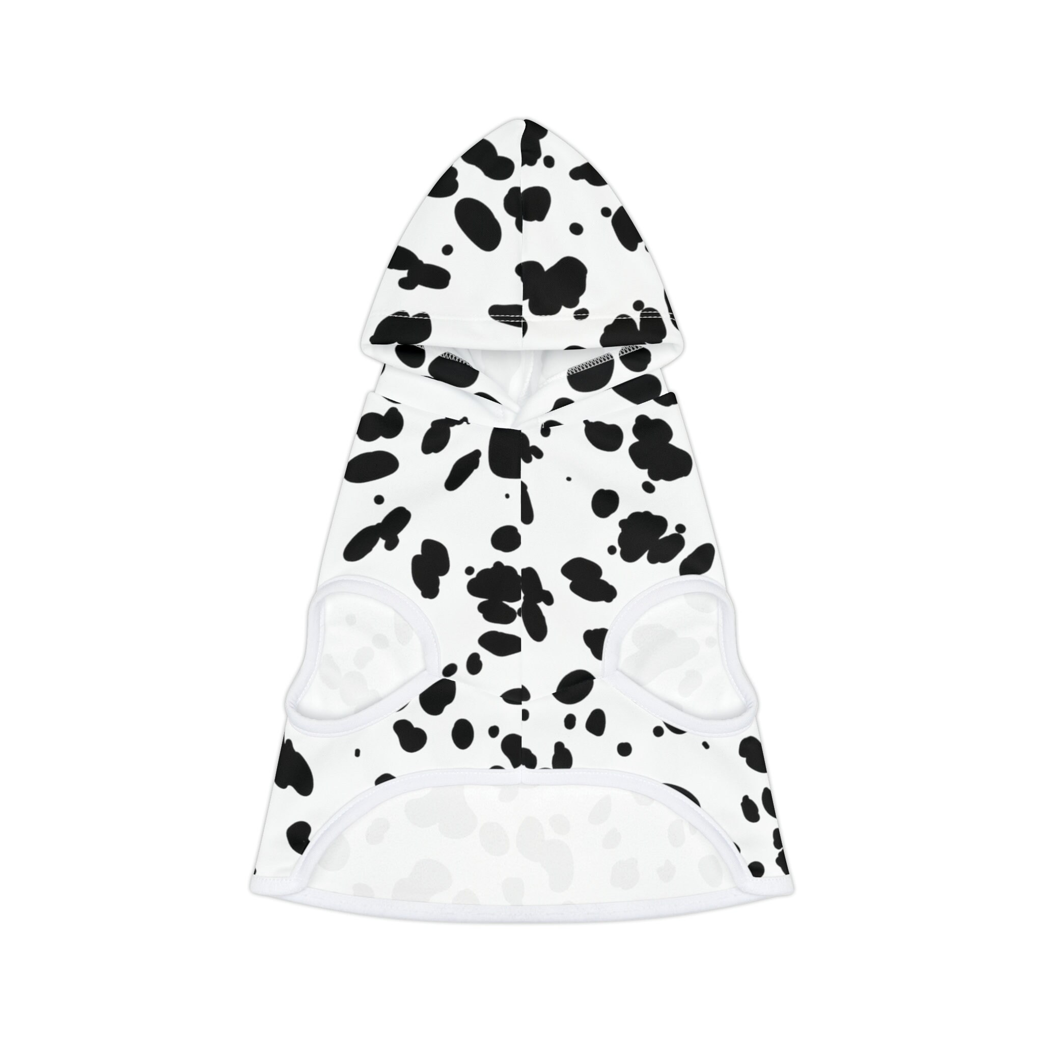 Dalmatian Print Pet Hoodie: Dog & Cat Dalmatian Halloween Costume