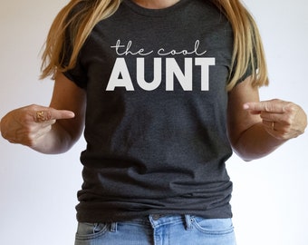 chemise de tante, chemise de tante, la tante cool, cadeaux de tante, cadeaux de tante, cadeau de tante pour soeur, meilleure chemise de tante jamais, chemise d'annonce de grossesse