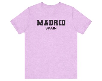 Madrid Spain T-shirt, Madrid shirt, Madrid Espana Crewneck, Europe Vacation tee, Spain Souvenir Gift, Custom country shirt