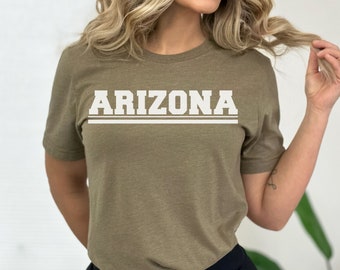 arizona shirt, arizona state shirt, arizona gifts, desert shirt, phoenix arizona, cactus state shirt, arizona varsity shirt, gift for him