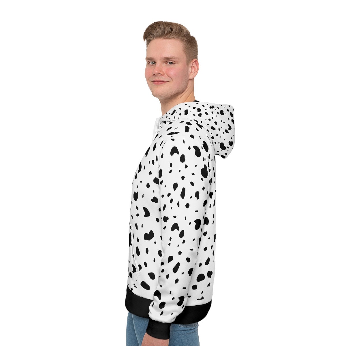 Dalmatian print hoodie sale