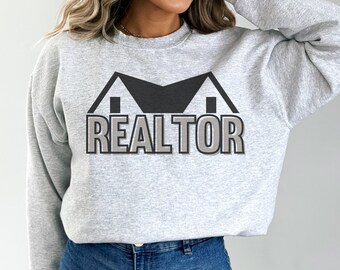 Real Estate Agent Sweatshirt, real estate agent sweater, realtor marketing, house hustler sweatshirt, Realtor Crewneck, Realtor closing gift