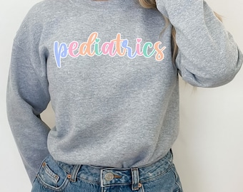 Pädiatrie Crewneck, Pädiatrische Abteilung Sweatshirt, PEDS Sweatshirt, PEDS Krankenschwester, Pädiatrische Krankenschwester Geschenke, Pädiatrische Crew, PEDS Crewneck